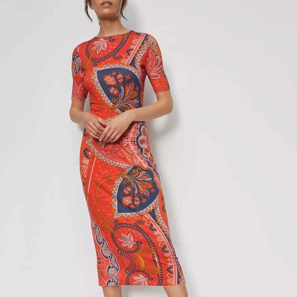 HTF Farm Rio Giannina Knit Midi Dress - Picture 1 of 11